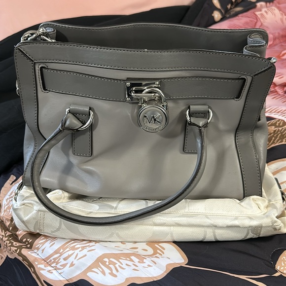 Gently used Gray Michael Kors Satchel! - Picture 8 of 9